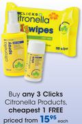 Clicks Citronella Products-Each
