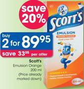 Scott's Emulsion Orange-2x200ml