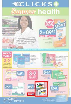 Clicks : Summer Health (19 Sep - 12 Oct 2014), page 1