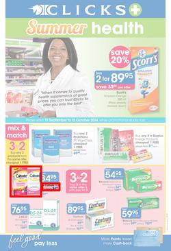 Clicks : Summer Health (19 Sep - 12 Oct 2014), page 1