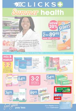 Clicks : Summer Health (19 Sep - 12 Oct 2014), page 1