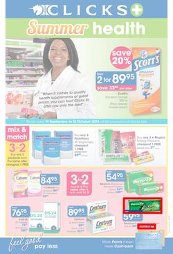 Clicks : Summer Health (19 Sep - 12 Oct 2014), page 1