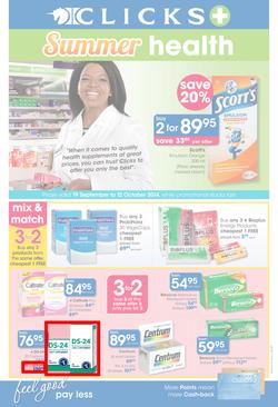 Clicks : Summer Health (19 Sep - 12 Oct 2014), page 1