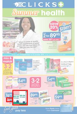 Clicks : Summer Health (19 Sep - 12 Oct 2014), page 1