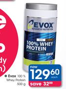 Evox 100% Whey Protein-500gm