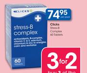 Clicks Stress-B Complex 60's Tablets Pack