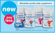 Clicks Vitamin B-Complex,Multivitamin,Calcium Or Vitamin C-30 Tablets Per Pack