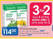 Formule Naturelle St John's Wort-60 Capsules Per Pack