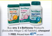 Bettaway Products(Excludes Mega C60 Tabs Pack)-Per Pack