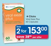 Clicks Viral Eeze Plus-2x60 Capsules Pack