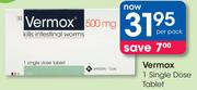 Vermox 1 Single Dose Tablet