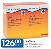 Clicks Joint Supplement-2x90 Capsules Pack