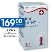 Clicks Iron Chelate 30 Capsules-Per Pack