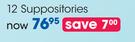 Preparation H 12 Suppositories-Each