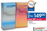 Clicks 12 Condoms-2 Packs