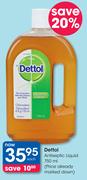 Dettol Antiseptic Liquid-750ml Each