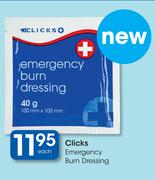Clicks Emergency Burn Dressing-Each