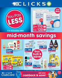 Clicks : Mid-Month Savings (05 October - 18 October 2023)