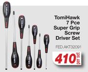 Tomi Hawk 7 Pce Super Grip Screw Driver Set FED.AKT32091-Per Set