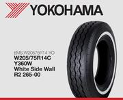 Yokohama W205/75R14C Y360W White Side Wall EMS.W20575R14-YO