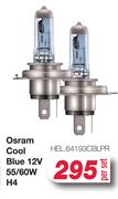 Osram Cool Blue 12V 55/60W H4 HEL.64193CBLPR-Per Set