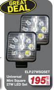 Universal Mini Square 27W LED Set ELP.27WSQSET-Per Set