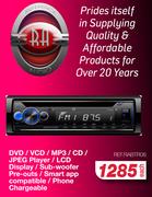 RA DVD/VCD/MP3/CD/JPEG Player RABTR06