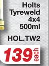 Holts Tyre Weld 4x4 HOL.TW2-500ml Each