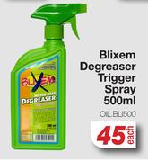 Blixem Degreaser Trigger Spray OIL.BLI500-500ml Each