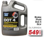 Brake Fluid Dot 4 OIL.FLBRAKE45-5L Each