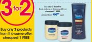 Vaseline Body Lotions Or Creams-400ml Each
