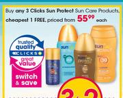 Clicks Sun Protect Sun Care Products