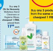 Oh So Heavenly Waterless Hand Cleansers Or Hygiene Wipes-Each