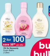 Oh So Heavenly Foam Baths-2x2Ltr Per Offer