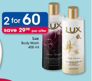 Lux Body Wash-2x400ml Per Offer