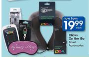 Clicks On The Go Travel Accessories-Each
