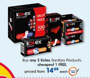 Kotex Sanitary Products-Each