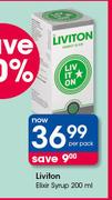 Liviton Elixir Syrup-200ml Per Pack