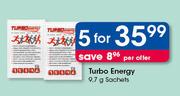 Turbo Energy-5x9.7g Sachet Per Offer