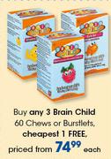 Brain Child-60 Chews Or Burstlets Each