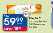 Efferflu C Immune Booster Effervescent-20 Tablets Each