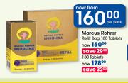 Marcus Rohler Refill Bag-180 Tablets Per Pack