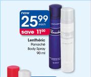 Lentheric Panache Body Spray-90ml Each