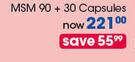OsteoEze MSM 90 + 30 Capsules-Per Pack