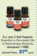 Soil Organic Essential Or Pre Mixed Oils Or Treemendus Products-Each