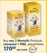 MemoRx Products-Per Pack