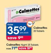 Calmettes Night-25 Tablets Per Pack