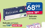 Relicalm-20 Tablets Per Pack