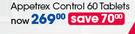 GNC Total Lean Appetrex Control-60 Tablets Per Pack