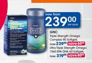 GNC Triple Strength Omega Complex-90 Softgels Per Pack